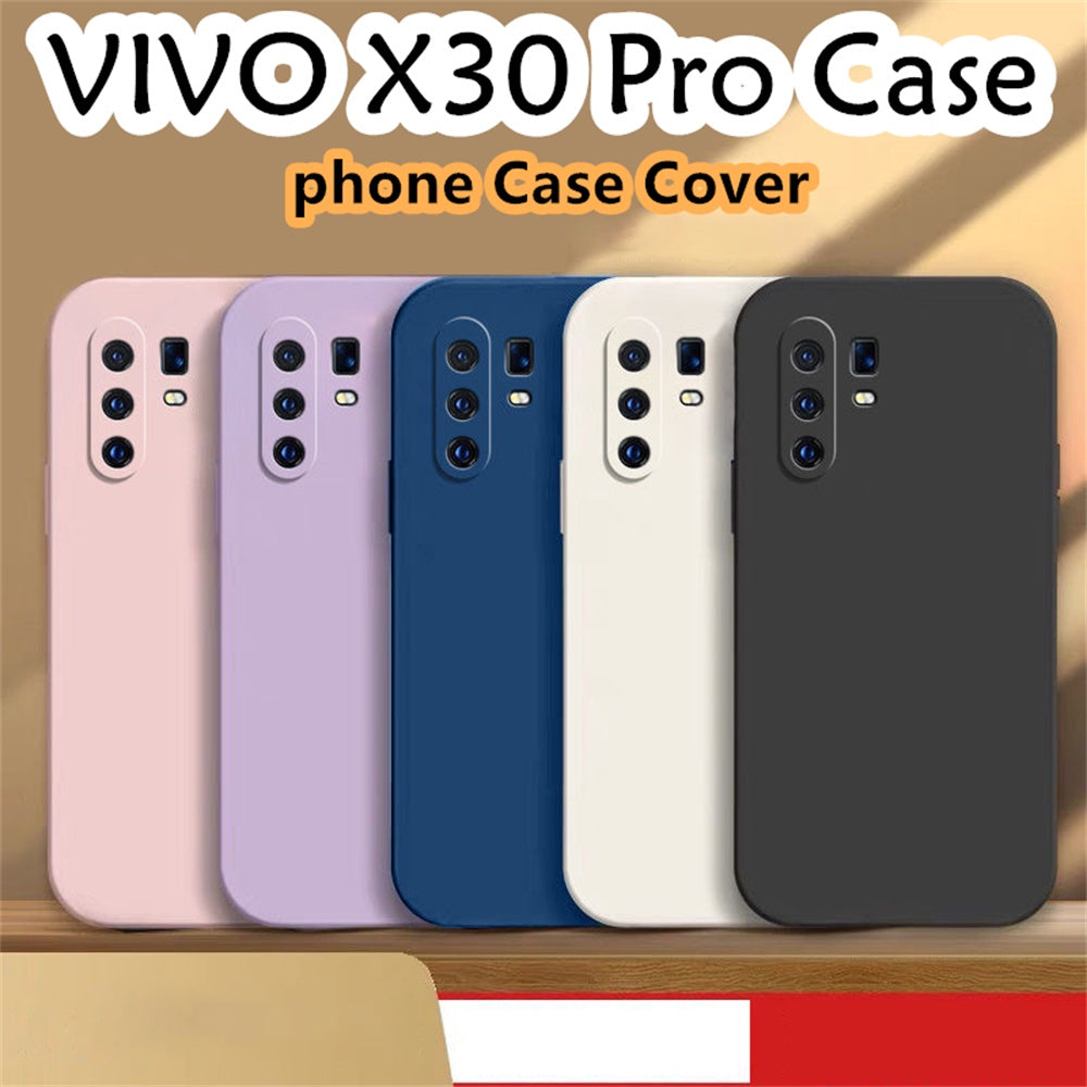 For VIVO X30 Pro Cover Drop and wear resistant Silicone Full Case Classic Simple Solid Color Phone Case Cover