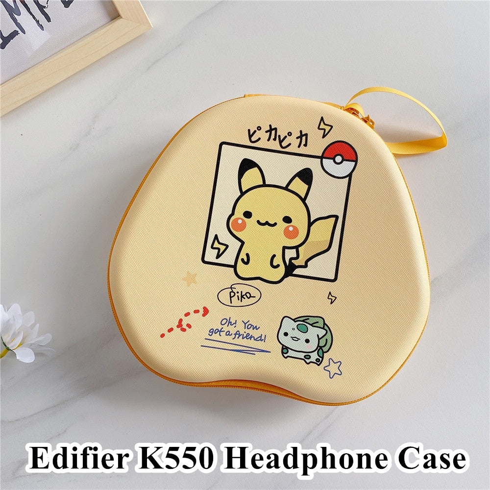 For Edifier K550 Headphone Case Cartoon Creative Patterns Headset Earpads Storage Bag Casing Box