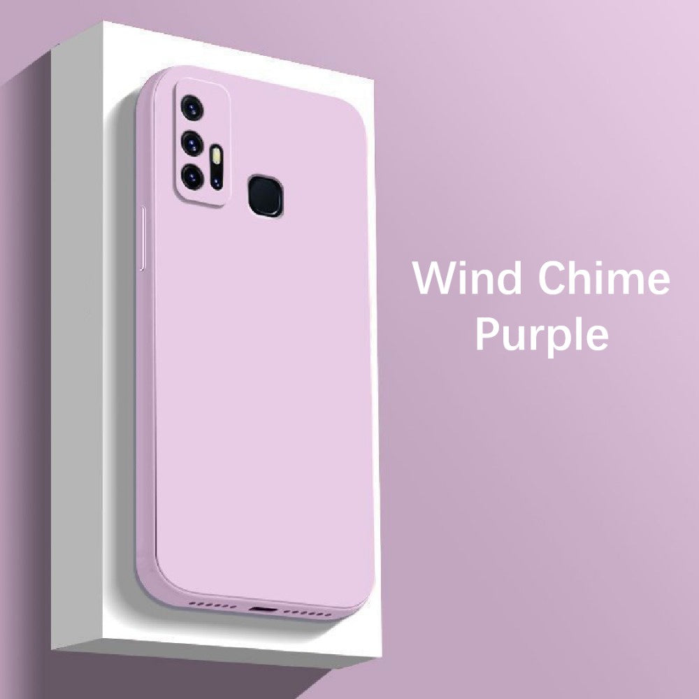 For VIVO Z6 Cover Drop and wear resistant Silicone Full Case Classic Simple Solid Color Phone Case Cover