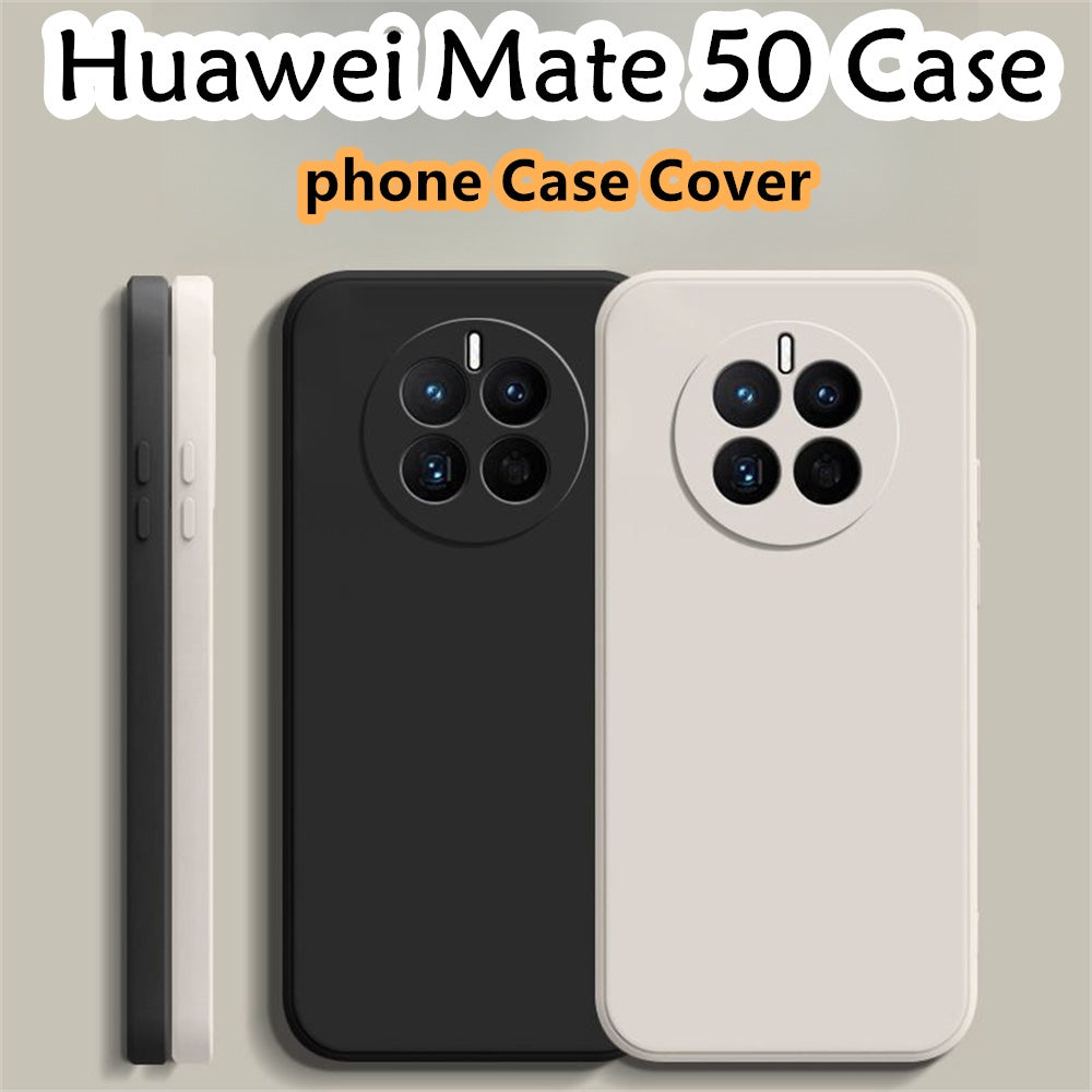 For Huawei Mate 50 Cover Drop and wear resistant Silicone Full Case Classic Simple Solid Color Phone Case Cover