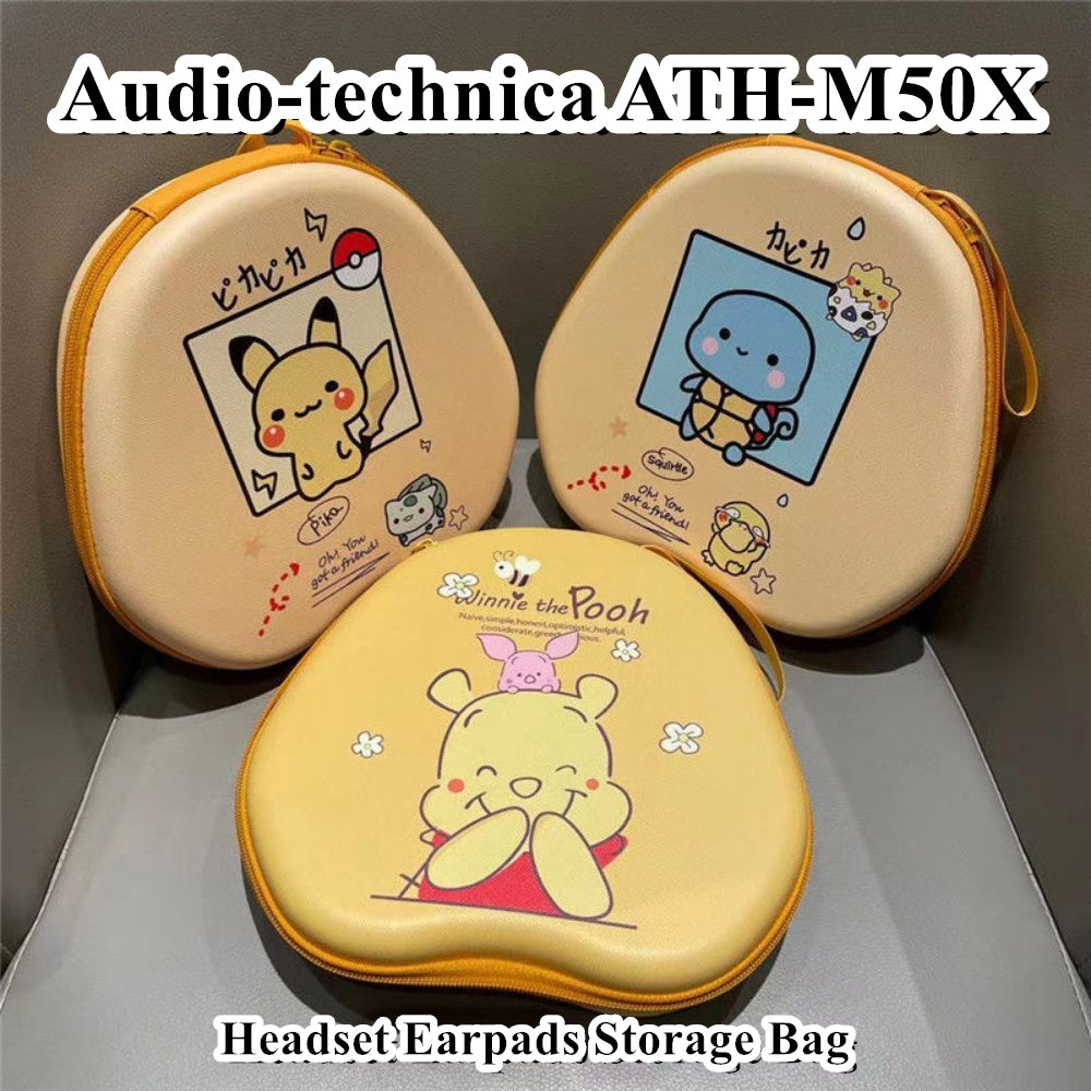 For Audio-technica ATH-M50X Headphone Case Cartoon Creative Patterns Headset Earpads Storage Bag Casing Box