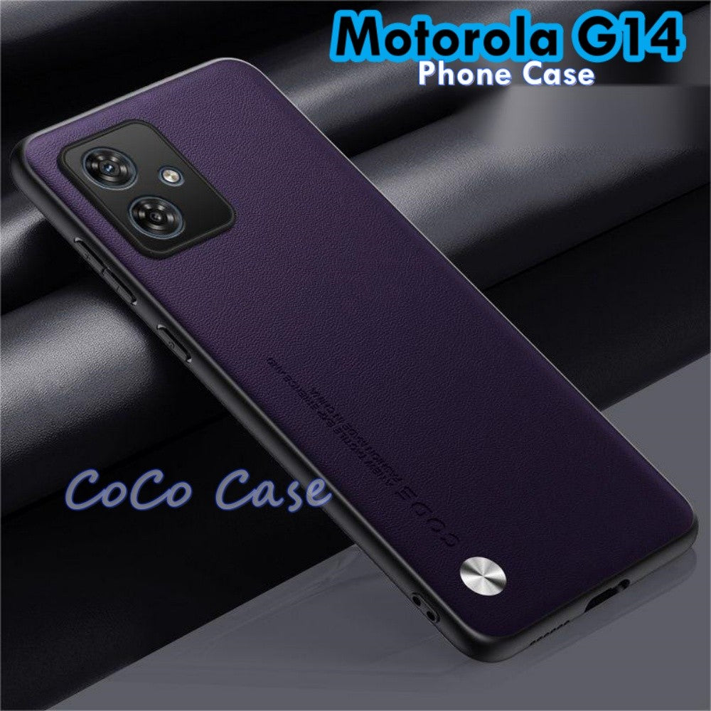 For Motorola G14 Cover Silicone Professional Full Case Classic Simple Solid Color Phone Case Cover sweatproof