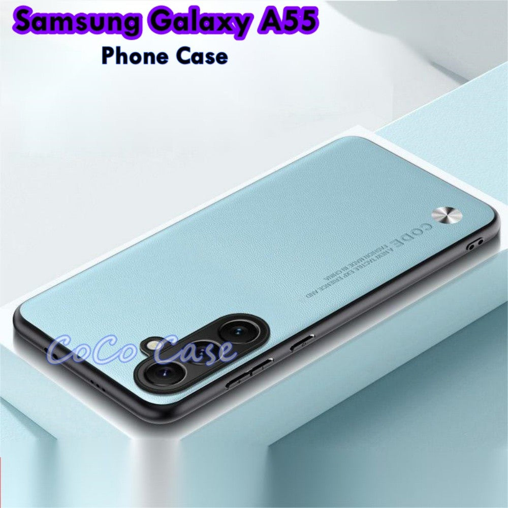 For Samsung Galaxy A55 Cover Silicone Professional Full Case Classic Simple Solid Color Phone Case Cover sweatproof