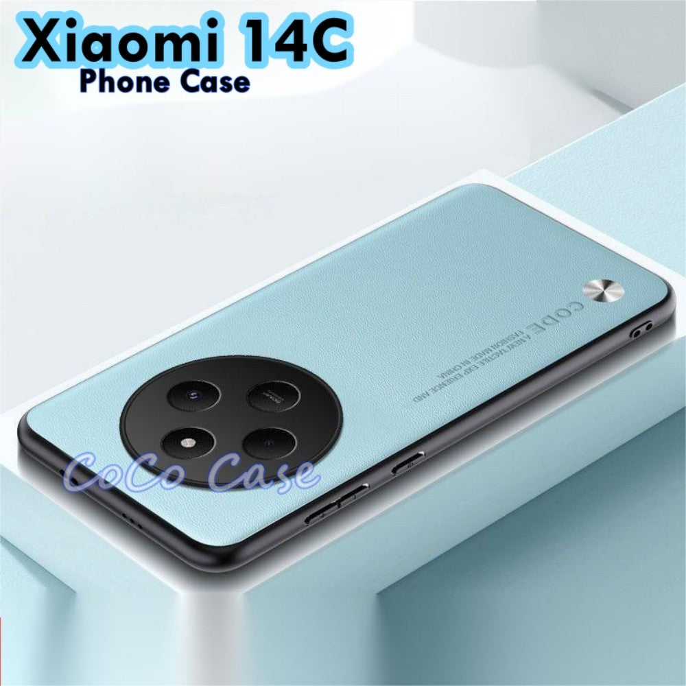 For Xiaomi 14C Cover Silicone Professional Full Case Classic Simple Solid Color Phone Case Cover sweatproof
