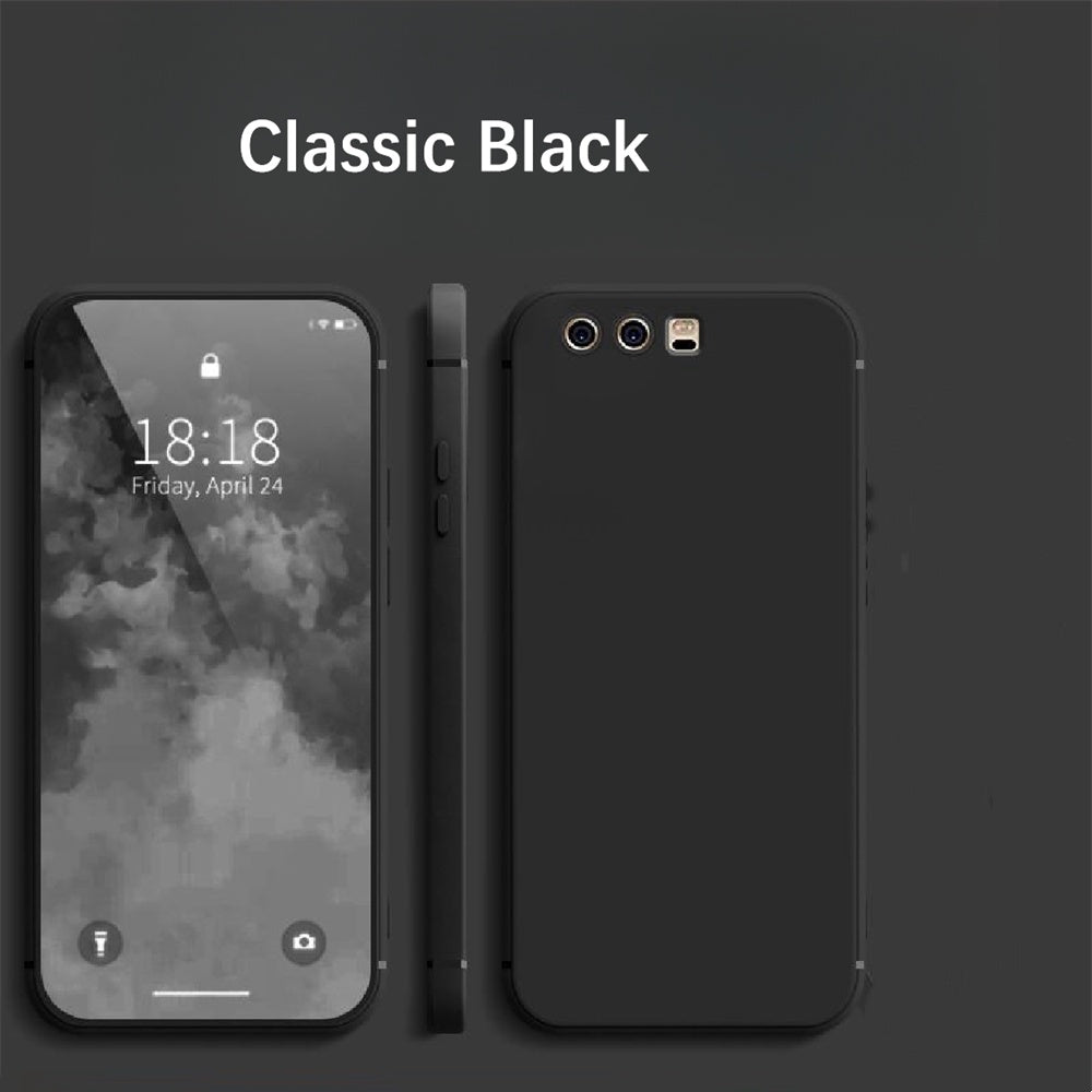 For Huawei P10 Plus Cover Drop and wear resistant Silicone Full Case Classic Simple Solid Color Phone Case Cover