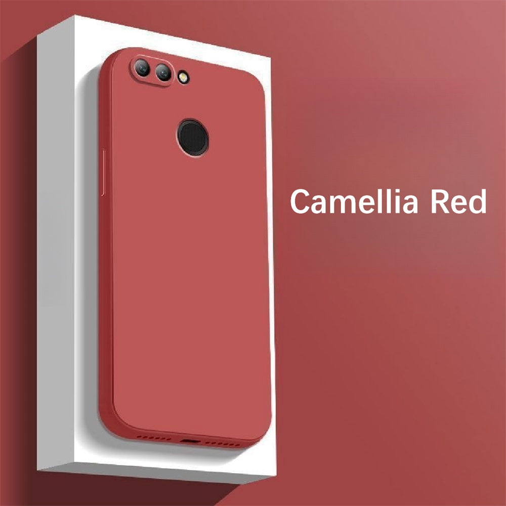 For Huawei Enjoy 8 Plus Cover Drop and wear resistant Silicone Full Case Classic Simple Solid Color Phone Case Cover