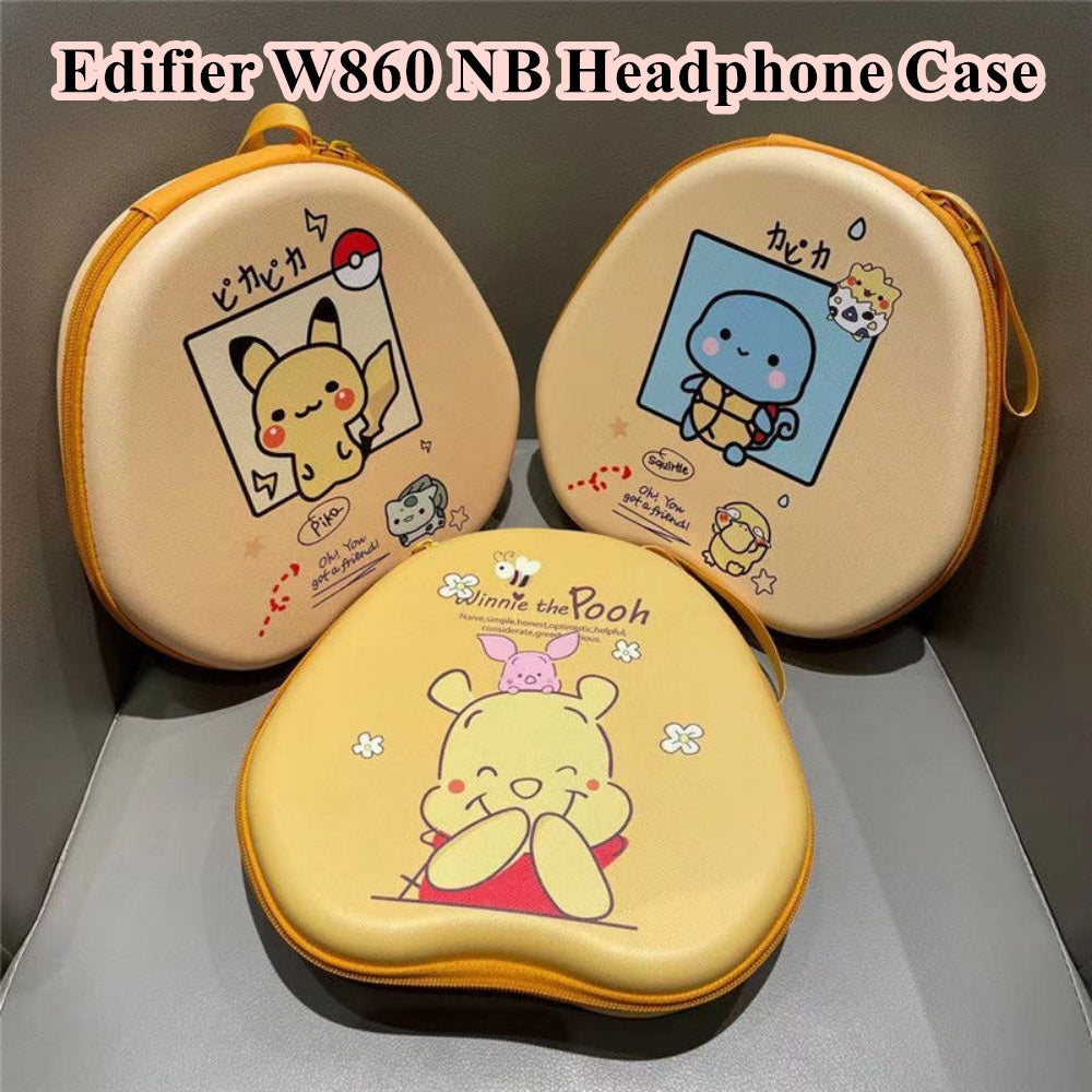 For Edifier W860 NB Headphone Case Cartoon Creative Patterns Headset Earpads Storage Bag Casing Box