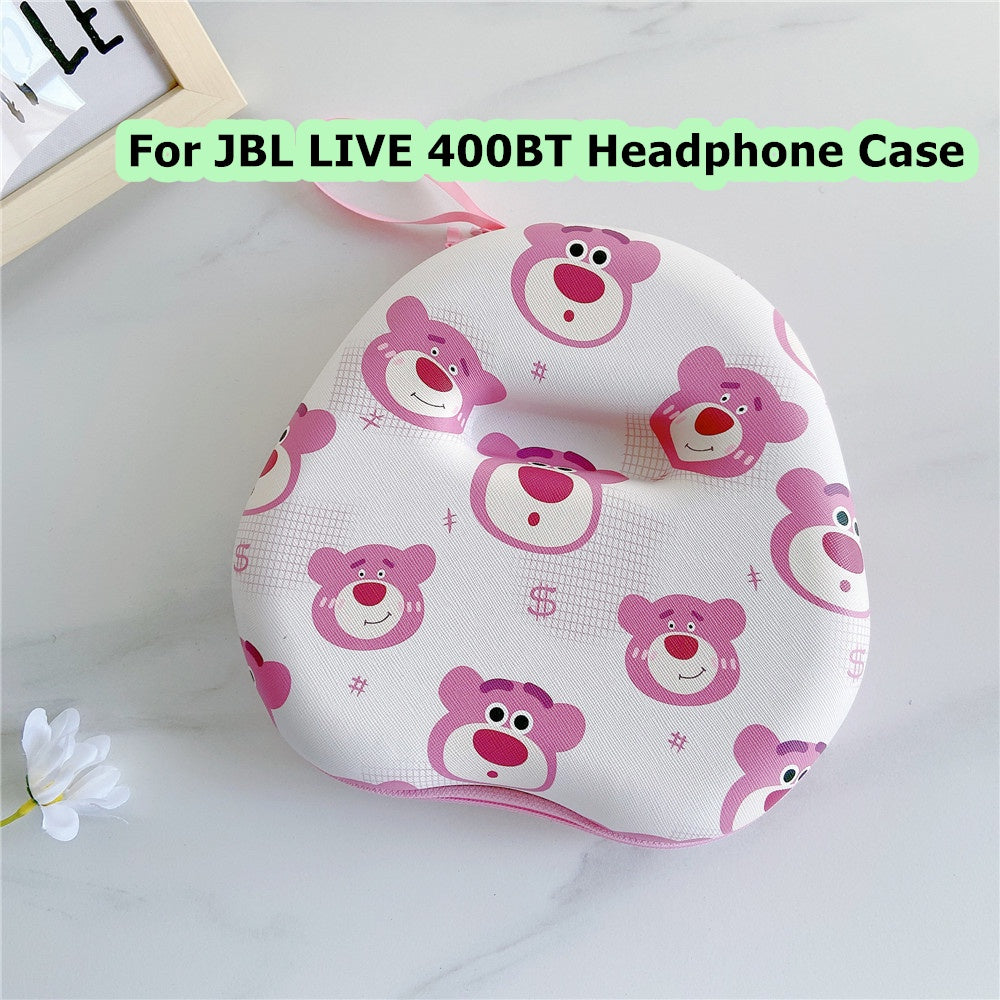 For JBL LIVE 400BT Headphone Case Cartoon Creative Patterns Headset Earpads Storage Bag Casing Box