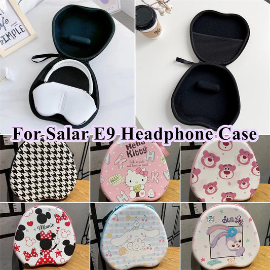 For Salar E9 Headphone Case Cartoon Creative Patterns Headset Earpads Storage Bag Casing Box