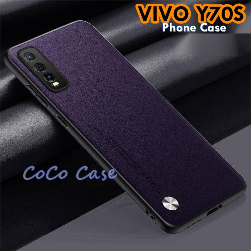 For VIVO Y70S Cover Silicone Professional Full Case Classic Simple Solid Color Phone Case Cover sweatproof