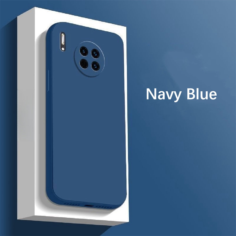 For Huawei Mate 30 Pro Cover Drop and wear resistant Silicone Full Case Classic Simple Solid Color Phone Case Cover