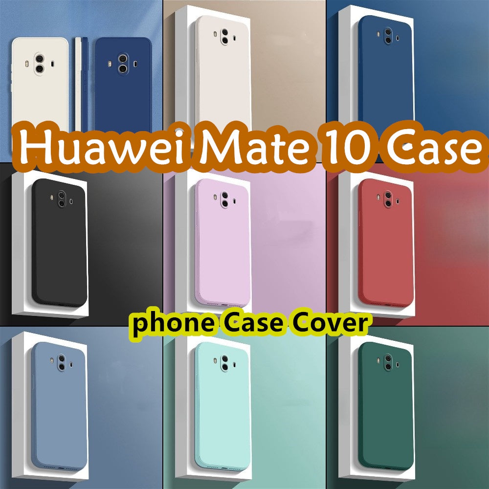 For Huawei Mate 10 Cover Drop and wear resistant Silicone Full Case Classic Simple Solid Color Phone Case Cover