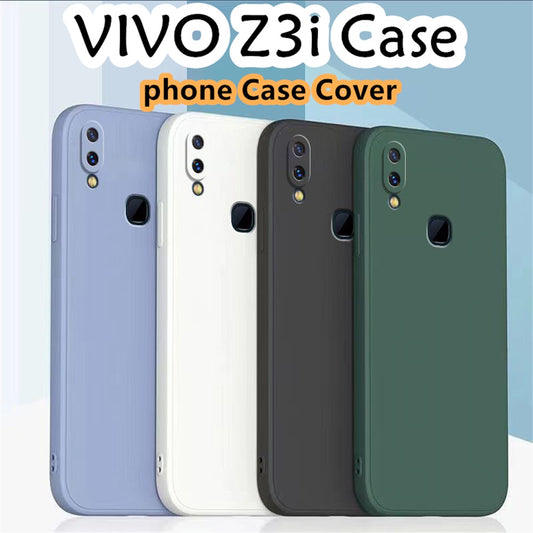 For VIVO Z3i Cover Drop and wear resistant Silicone Full Case Classic Simple Solid Color Phone Case Cover