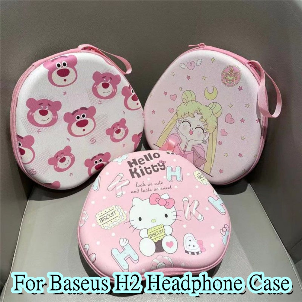 For Baseus H2 Headphone Case Cartoon Creative Patterns Headset Earpads Storage Bag Casing Box