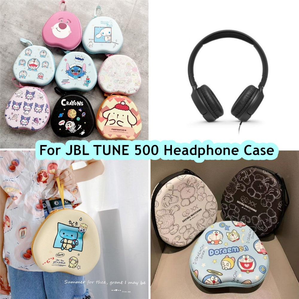 For JBL TUNE 500 Headphone Case Cartoon Creative Patterns Headset Earpads Storage Bag Casing Box