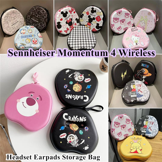 For Sennheiser Momentum 4 Wireless Headphone Case Cartoon Creative Patterns Headset Earpads Storage Bag Casing Box