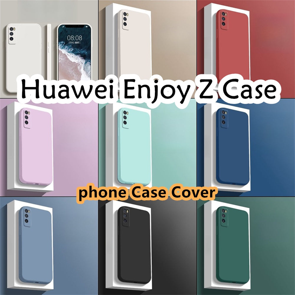 For Huawei Enjoy Z Cover Drop and wear resistant Silicone Full Case Classic Simple Solid Color Phone Case Cover
