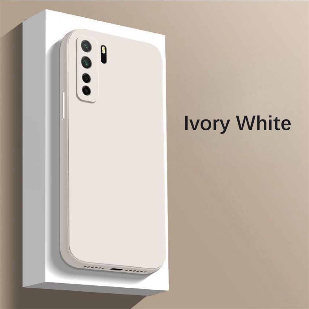 For Huawei Nova 7 SE Cover Drop and wear resistant Silicone Full Case Classic Simple Solid Color Phone Case Cover