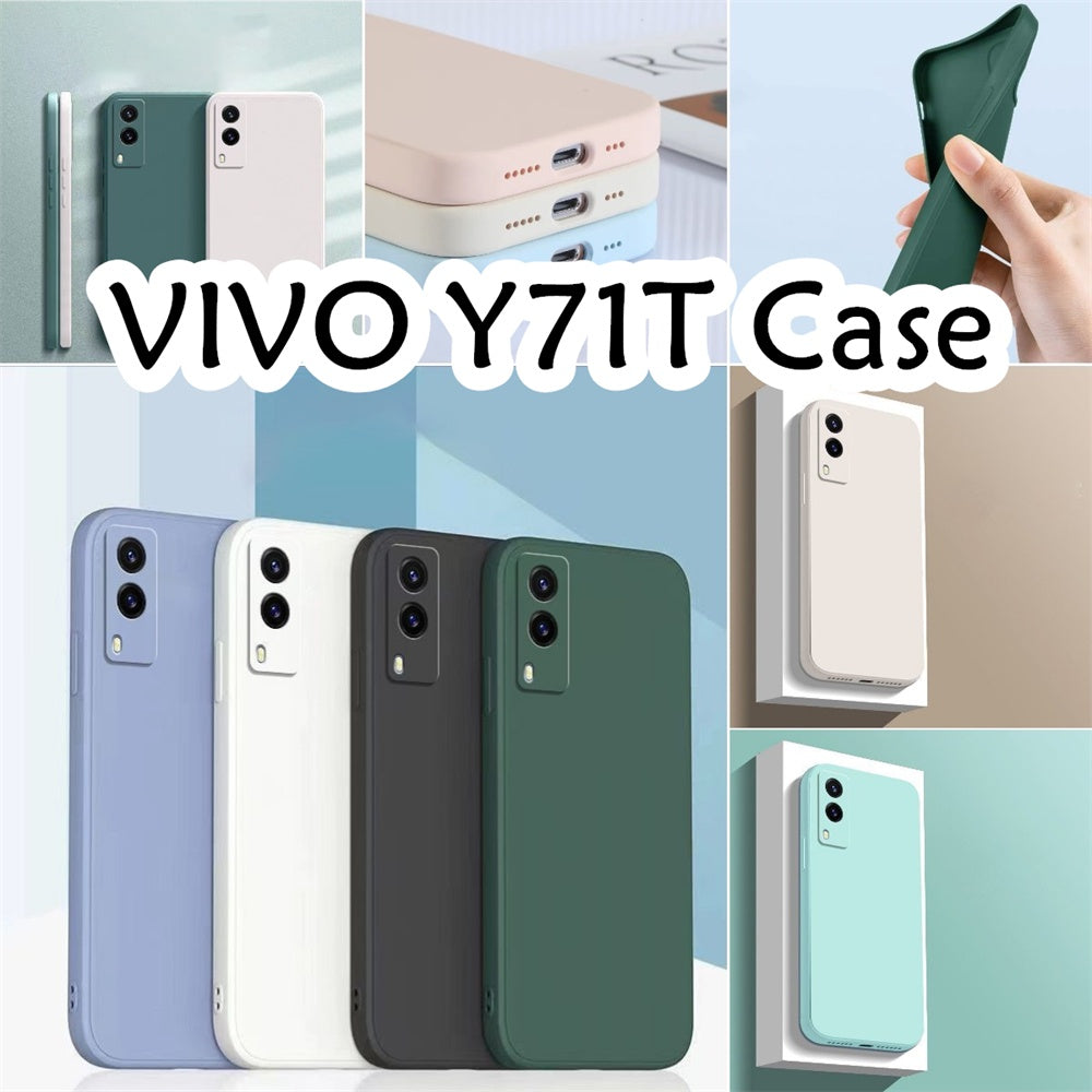 For VIVO Y71T Cover Drop and wear resistant Silicone Full Case Classic Simple Solid Color Phone Case Cover
