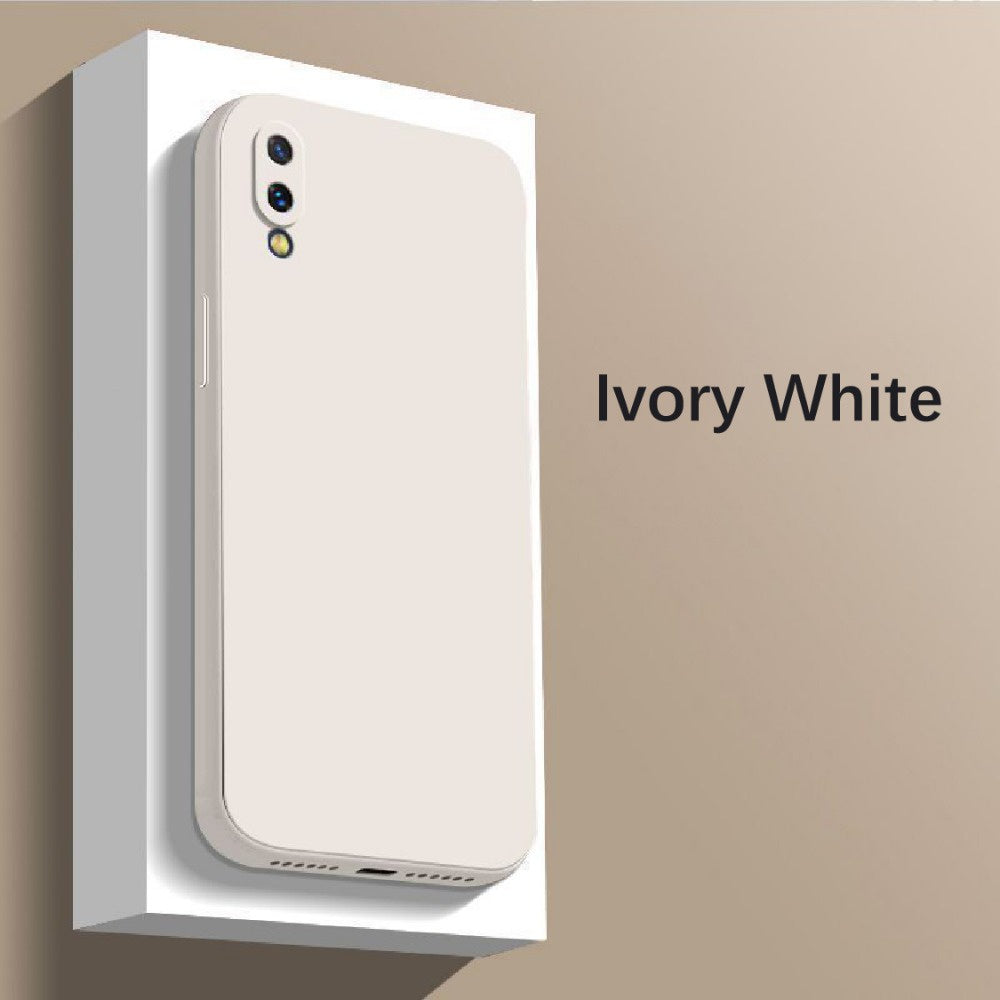 For VIVO Y93 Cover Drop and wear resistant Silicone Full Case Classic Simple Solid Color Phone Case Cover