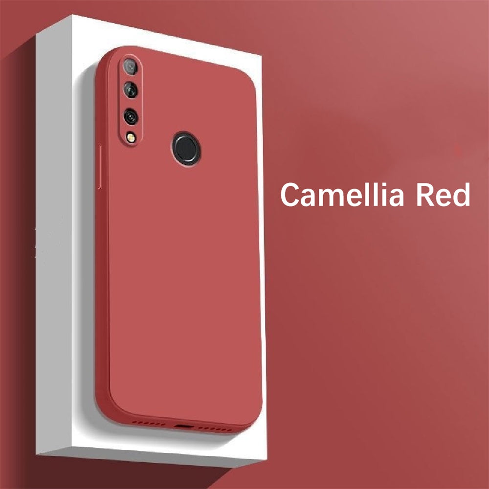 For Honor 20i Cover Drop and wear resistant Silicone Full Case Classic Simple Solid Color Phone Case Cover