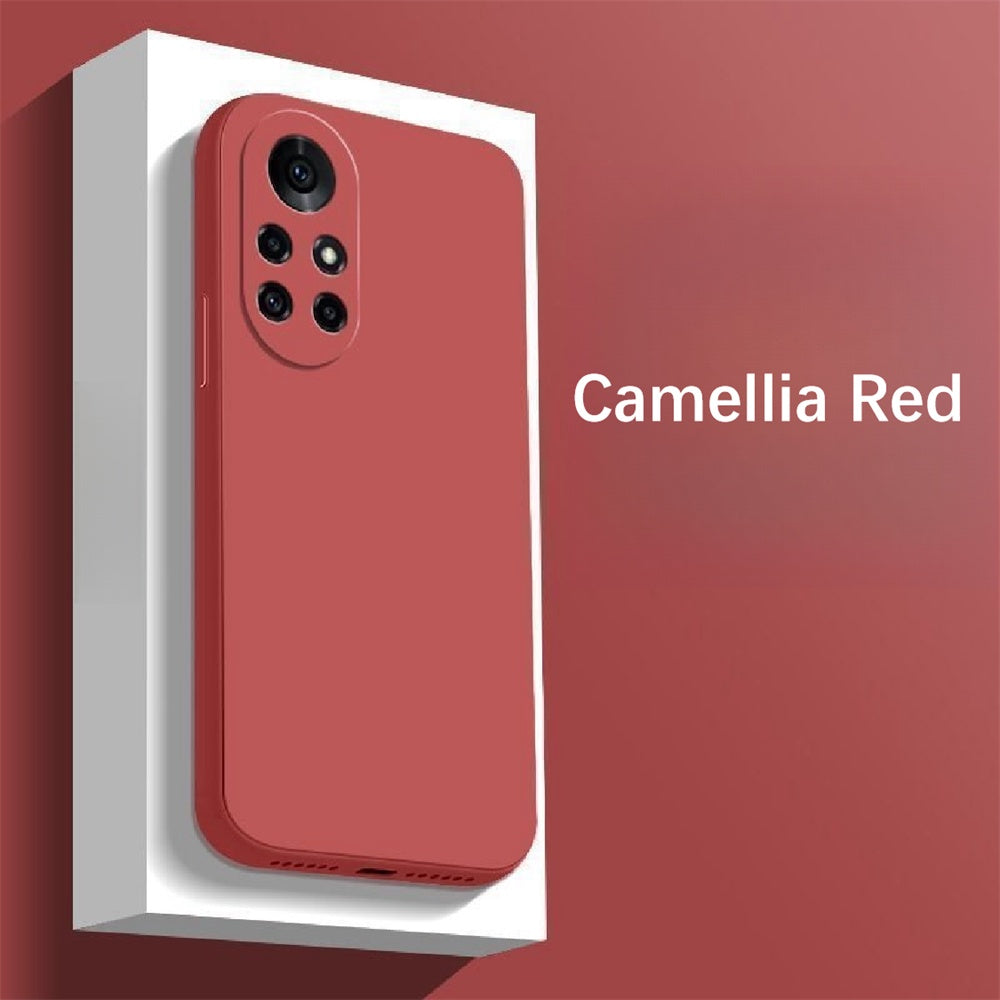 For Huawei Nova 8 Cover Drop and wear resistant Silicone Full Case Classic Simple Solid Color Phone Case Cover