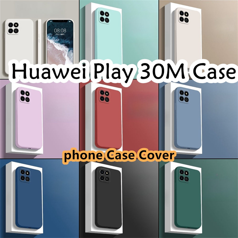 For Huawei Play 30M Cover Drop and wear resistant Silicone Full Case Classic Simple Solid Color Phone Case Cover