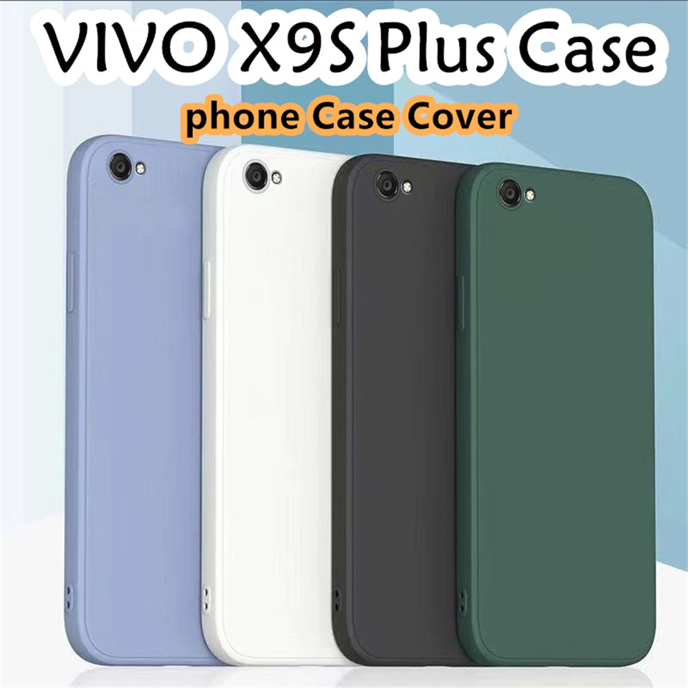 For VIVO X9S Plus Cover Drop and wear resistant Silicone Full Case Classic Simple Solid Color Phone Case Cover