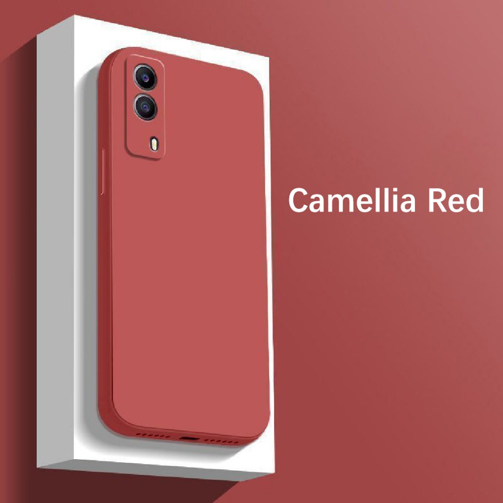 For VIVO Y53S Cover Drop and wear resistant Silicone Full Case Classic Simple Solid Color Phone Case Cover