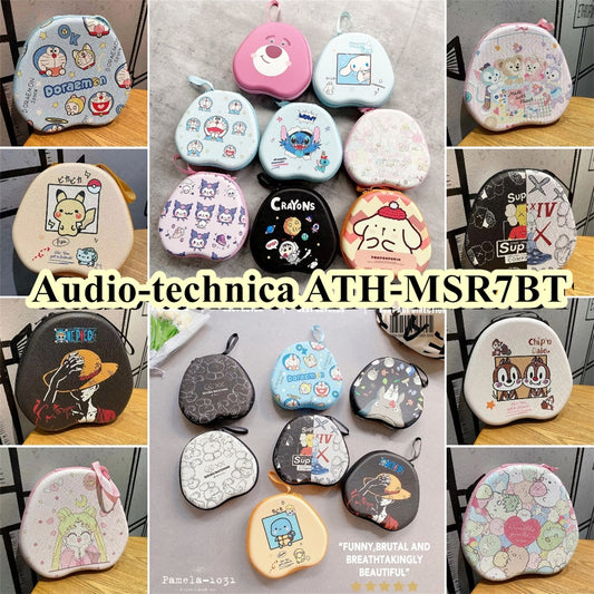 For Audio-technica ATH-MSR7BT Headphone Case Cartoon Creative Patterns Headset Earpads Storage Bag Casing Box