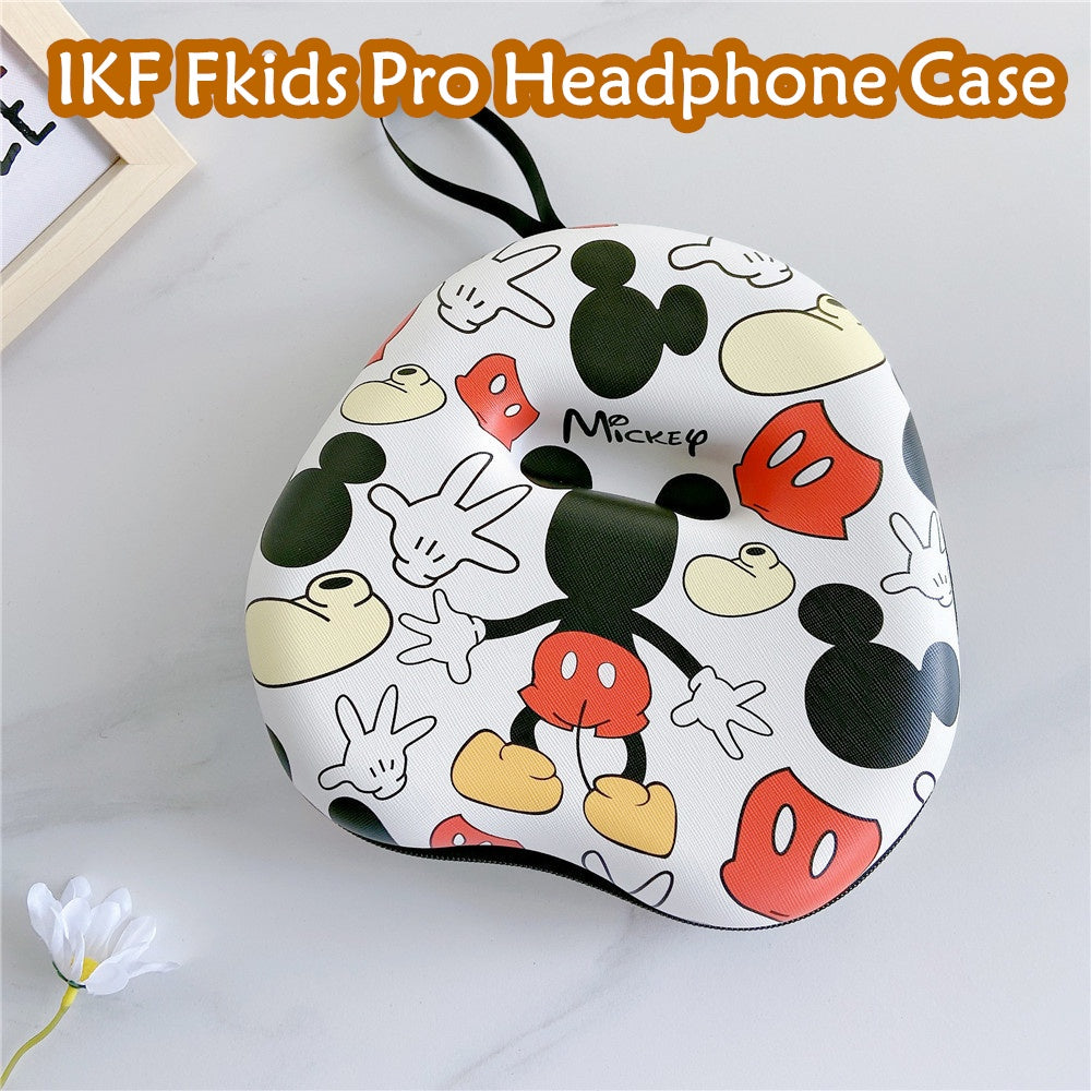 For IKF Fkids Pro Headphone Case Cartoon Creative Patterns Headset Earpads Storage Bag Casing Box
