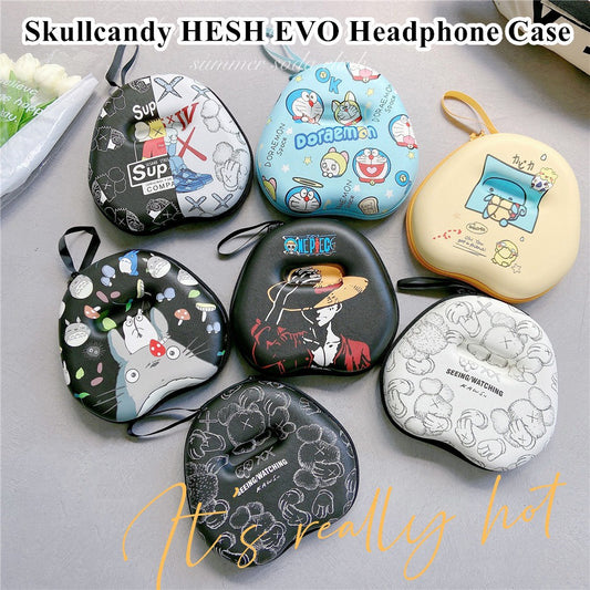 For Skullcandy HESH EVO Headphone Case Cartoon Creative Patterns Headset Earpads Storage Bag Casing Box