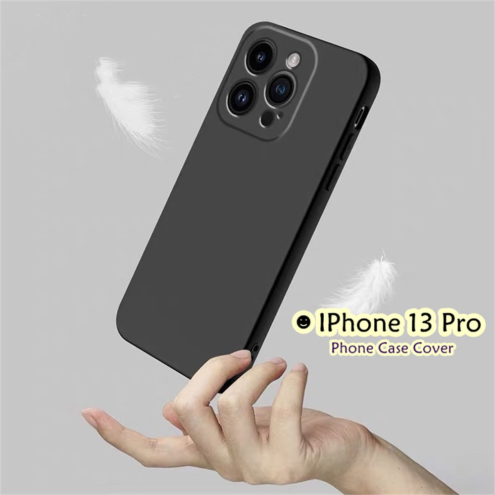 For IPhone 13 Pro Cover Drop and wear resistant Silicone Full Case Classic Simple Solid Color Phone Case Cover