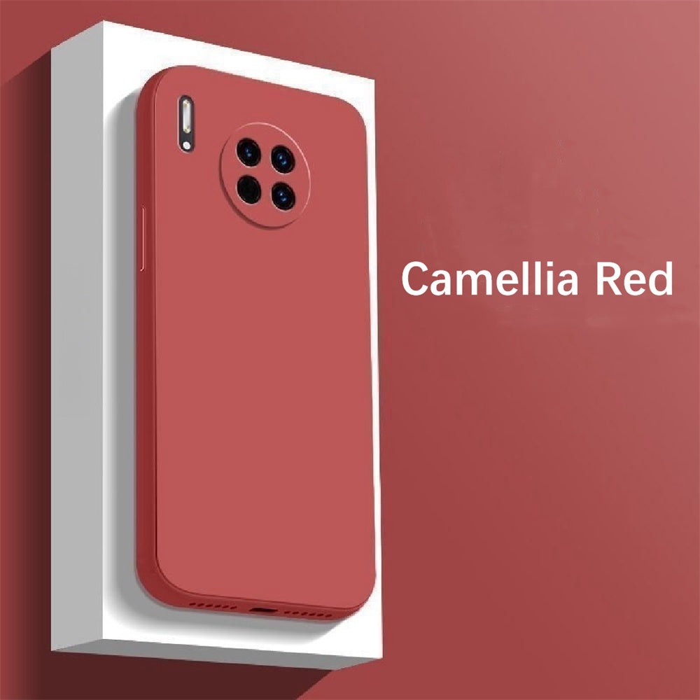 For Huawei Mate 30 Cover Drop and wear resistant Silicone Full Case Classic Simple Solid Color Phone Case Cover