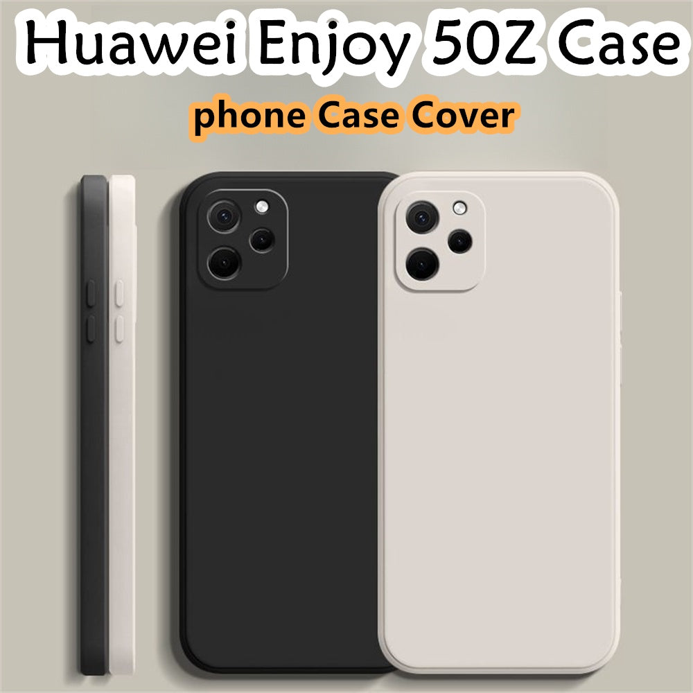 For Huawei Enjoy 50Z Cover Drop and wear resistant Silicone Full Case Classic Simple Solid Color Phone Case Cover