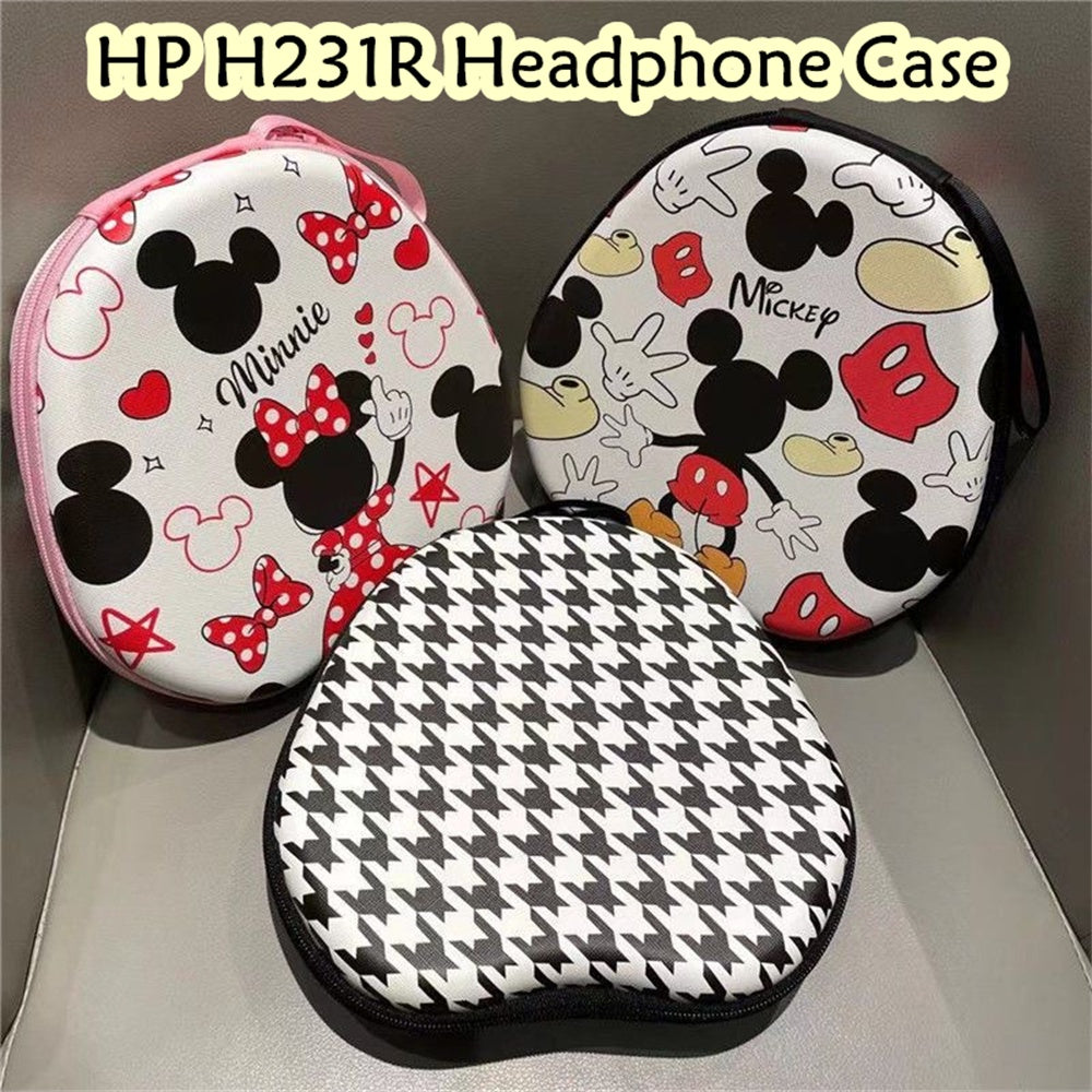 For HP H231R Headphone Case Cartoon Creative Patterns Headset Earpads Storage Bag Casing Box