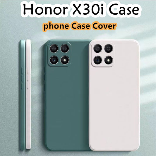 For Honor X30i Cover Drop and wear resistant Silicone Full Case Classic Simple Solid Color Phone Case Cover