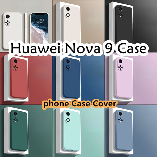 For Huawei Nova 9 Pro Cover Drop and wear resistant Silicone Full Case Classic Simple Solid Color Phone Case Cover