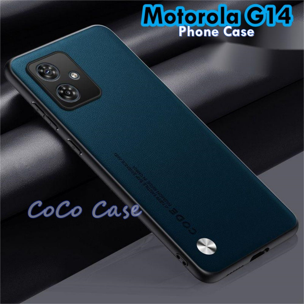 For Motorola G14 Cover Silicone Professional Full Case Classic Simple Solid Color Phone Case Cover sweatproof
