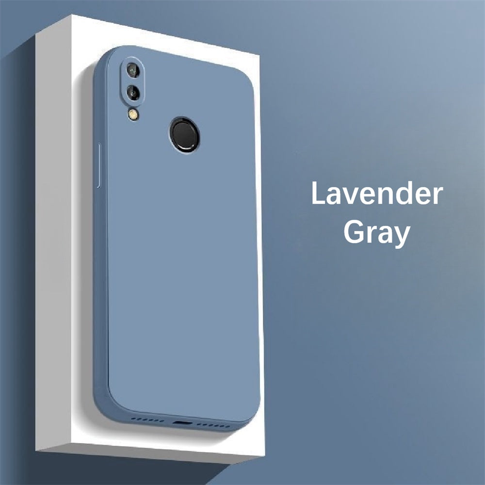 For Huawei Y9 2019 Cover Drop and wear resistant Silicone Full Case Classic Simple Solid Color Phone Case Cover