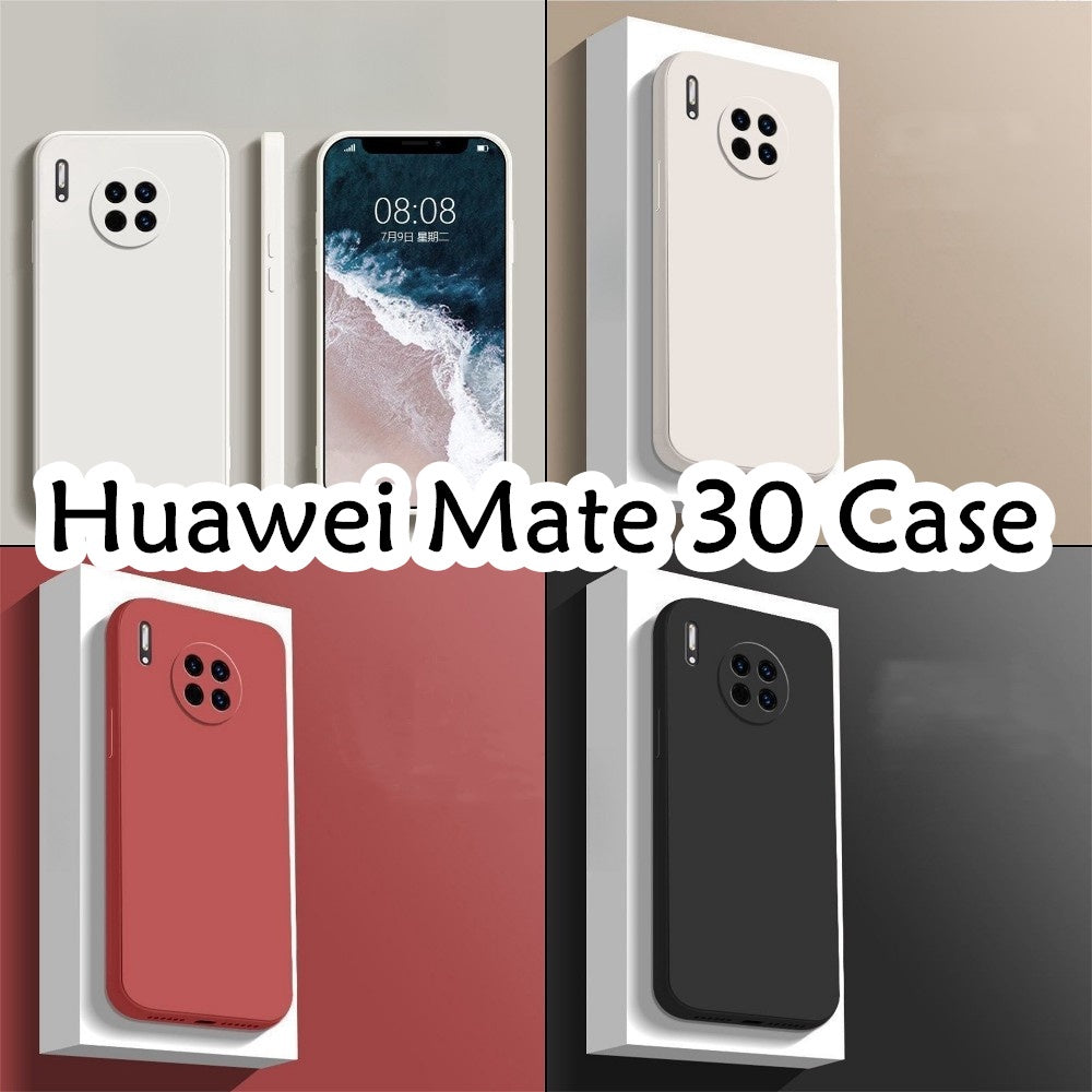 For Huawei Mate 30 Cover Drop and wear resistant Silicone Full Case Classic Simple Solid Color Phone Case Cover