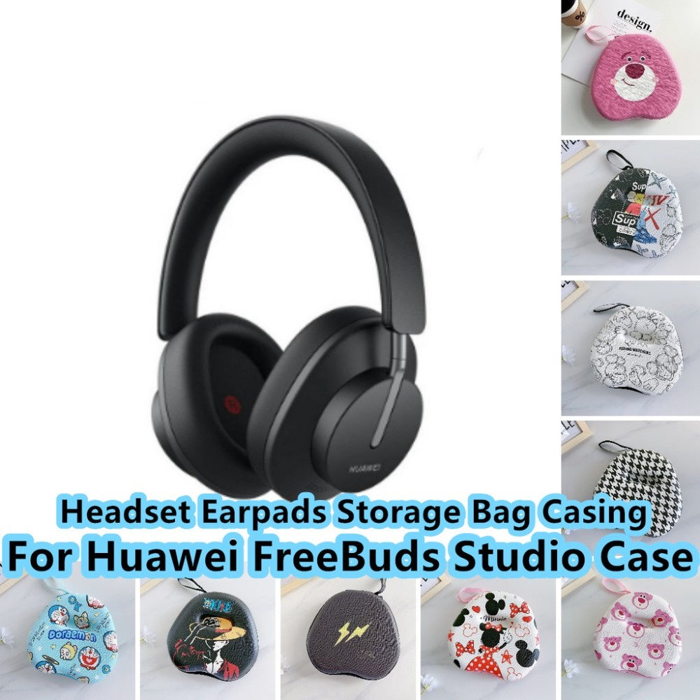 For Huawei FreeBuds Studio Headphone Case Cartoon Creative Patterns Headset Earpads Storage Bag Casing Box