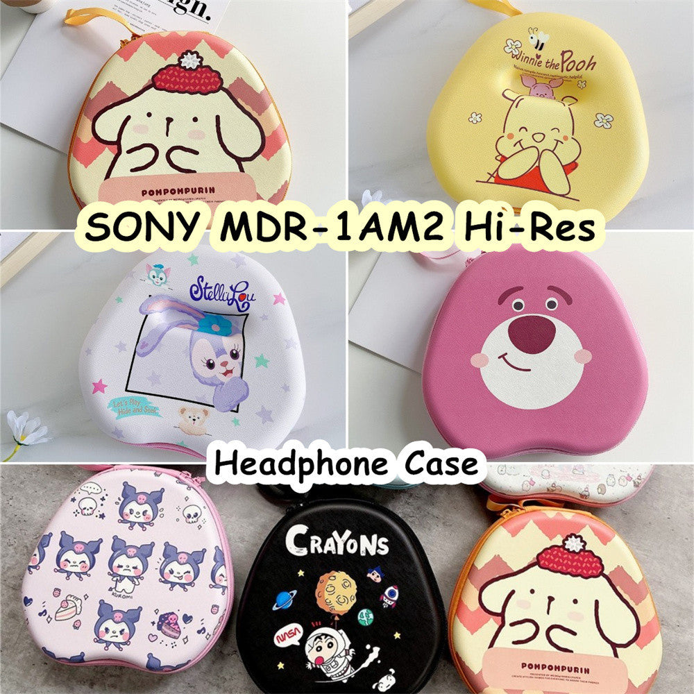 For SONY MDR-1AM2 Hi-Res Headphone Case Cartoon Creative Patterns Headset Earpads Storage Bag Casing Box