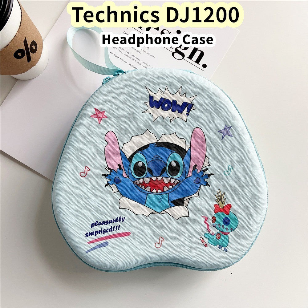 For Technics DJ1200 Headphone Case Cartoon Creative Patterns Headset Earpads Storage Bag Casing Box