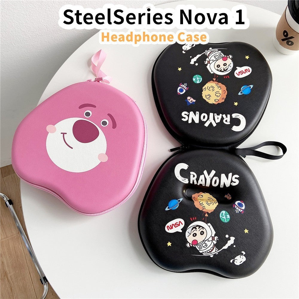 For SteelSeries Nova 1 Headphone Case Cartoon Creative Patterns Headset Earpads Storage Bag Casing Box