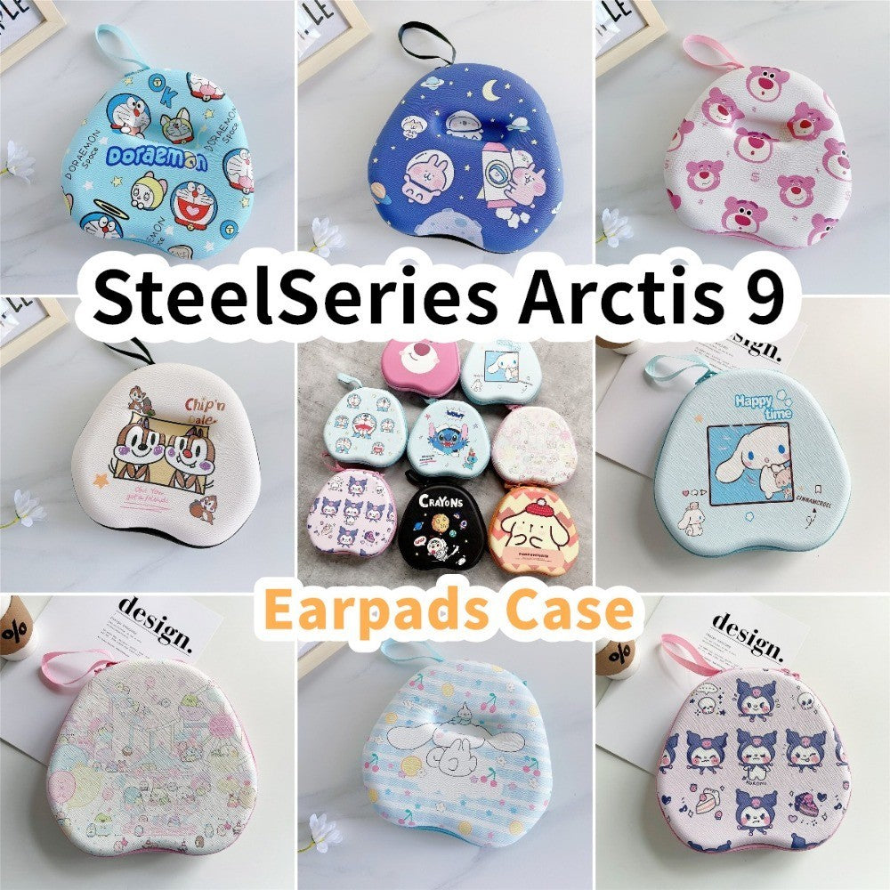 For SteelSeries Arctis 9 Headphone Case Cartoon Creative Patterns Headset Earpads Storage Bag Casing Box