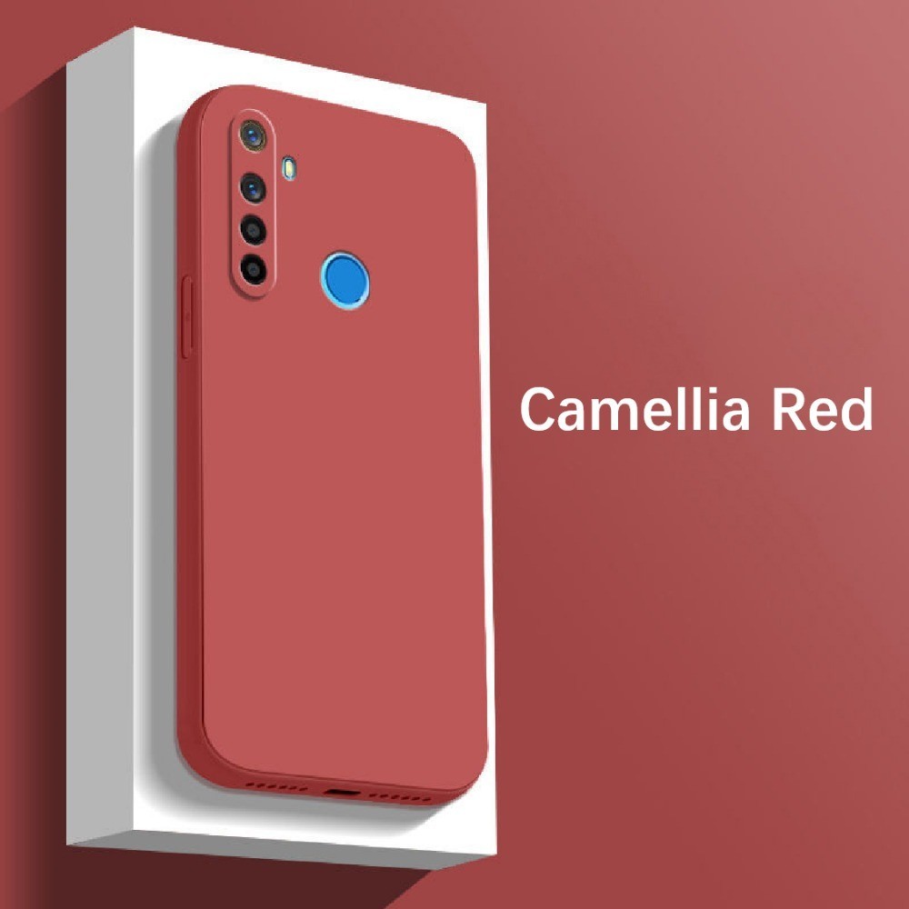 For Realme Q Cover Drop and wear resistant Silicone Full Case Classic Simple Solid Color Phone Case Cover