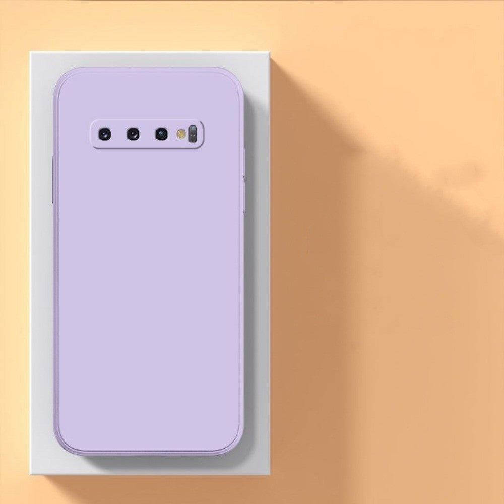 For Samsung Galaxy S10 Cover Drop and wear resistant Silicone Full Case Classic Simple Solid Color Phone Case Cover