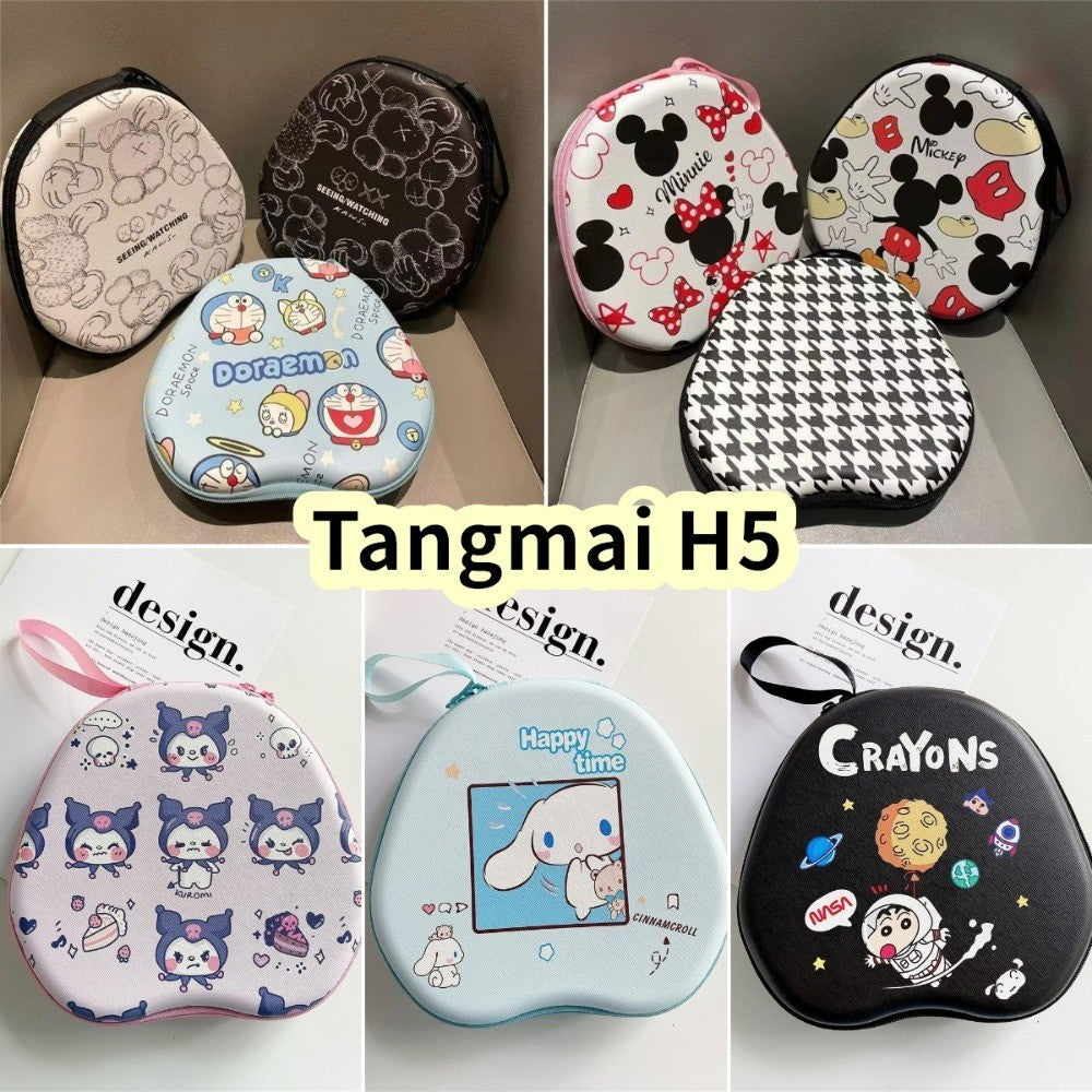 For Tangmai H5 Headphone Case Cartoon Creative Patterns Headset Earpads Storage Bag Casing Box