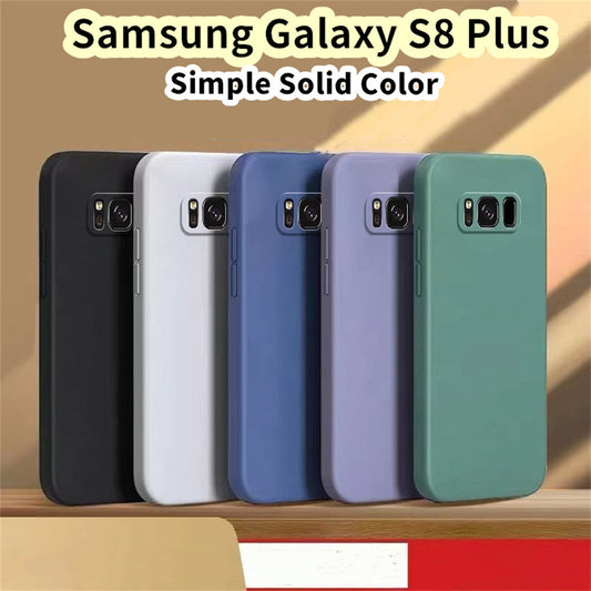 For Samsung Galaxy S8 Plus Cover Drop and wear resistant Silicone Full Case Classic Simple Solid Color Phone Case Cover